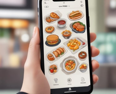 A smartphone is placed on a wooden surface displaying the Instacart logo on its screen. The logo consists of the word 'instacart' in green, accompanied by a carrot icon to the left.