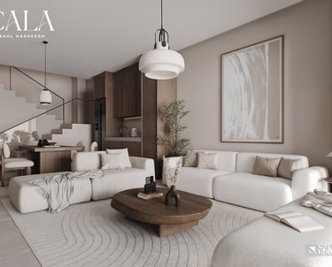 a living room with a couch and a coffee table at cala sahl hasheesh