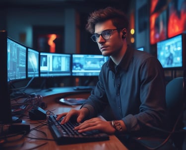 a man riding a skateboard down the side of a ramp