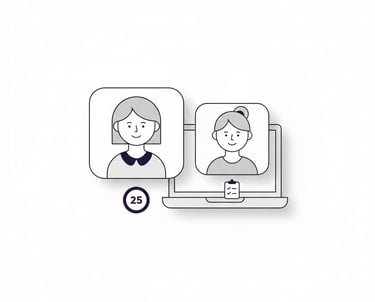 Videollamada de 25 minutos y checklist