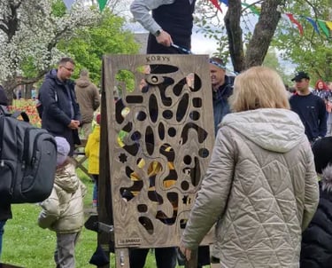Korys, lauko žaidimų nuoma, tinka festivaliui