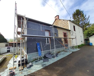 Réalisation d'une isolation technique par l'extérieur , Ille et Vilaine, ALM