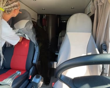 Reparaturen von Textilien wie Camperbezügen