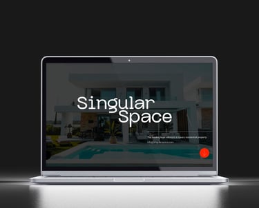 diseño web Singular Space