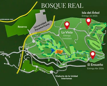 Plano Bosque Real Lotes residenciales