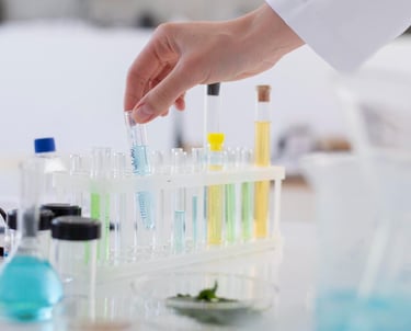 Product testing in a lab with scientific equipment Saudi Food Registration