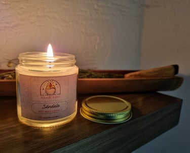 Scent soy wax candle