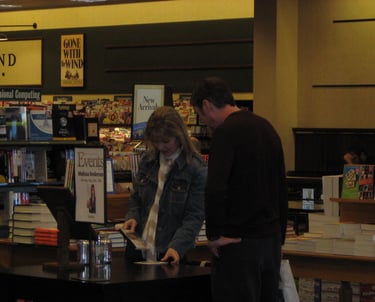 Melissa Sue Anderson and Mike Purdy at Barnes and Noble 2010 Colorado