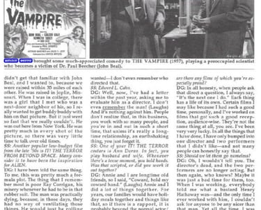 1995 Dabbs Greer interview in Scarlet Street, page 54