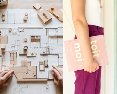 Décorateur d'intérieur : Plan maison avec une une approche holistique dédié au  bien-être avec toit et moi livre