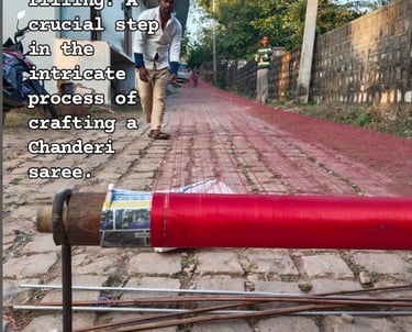 Roller filling process chanderi