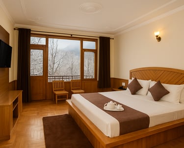 Premium Balcony Room at Olive Grand View Manali