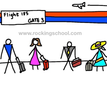clipart airport cartoon drawing clip art