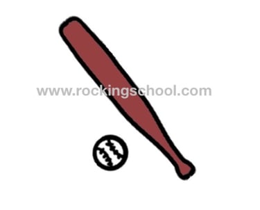 clipart baseball bat and ball cartoon drawing clip art