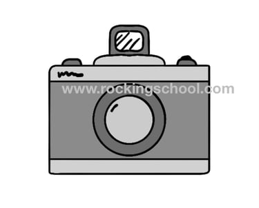 clipart camera cartoon drawing clip art