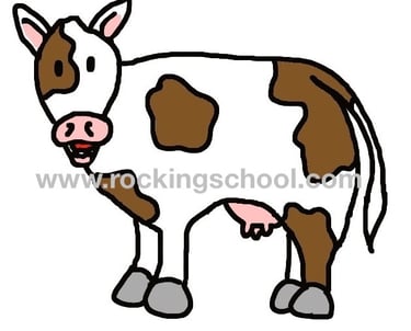 clipart cow cartoon drawing clip art