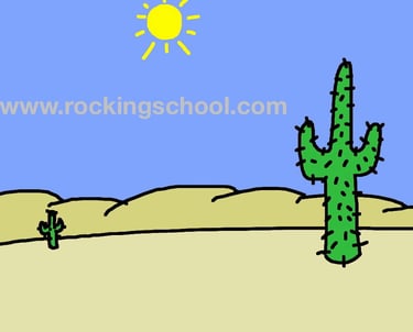 clipart desert cartoon drawing clip art