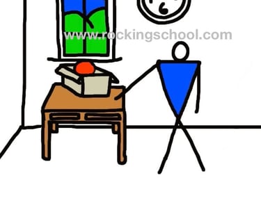 clipart desk cartoon drawing clip art