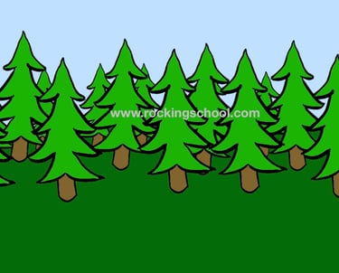 clipart forest cartoon drawing clip art