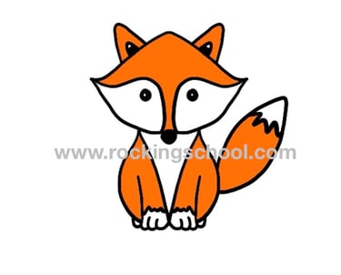clipart fox cartoon drawing clip art