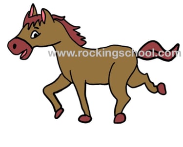clipart horse cartoon drawing clip art