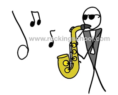 clipart jazz cartoon drawing clip art