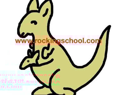clipart kangaroo cartoon drawing clip art
