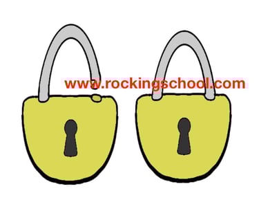 clipart lock cartoon drawing clip art