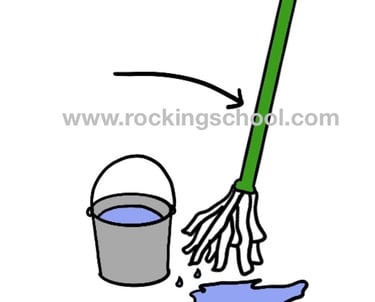 clipart mop cartoon drawing clip art