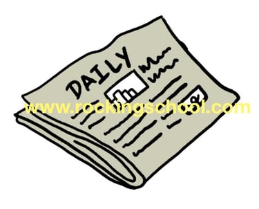clipart newspaper cartoon drawing clip art