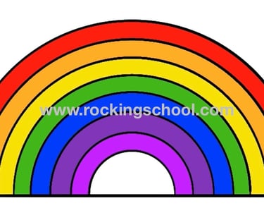 clipart rainbow cartoon drawing clip art