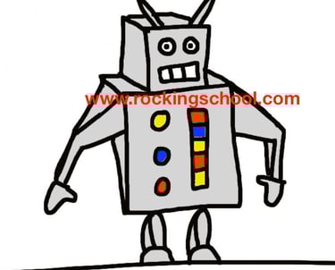 clipart robot cartoon drawing clip art