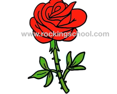 clipart rose cartoon drawing clip art