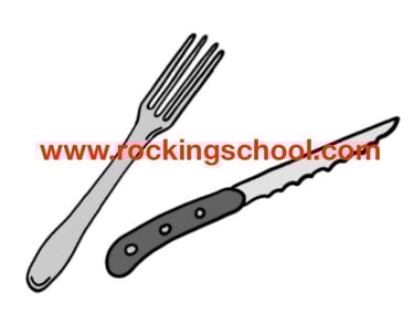 clipart utensils cartoon drawing clip art