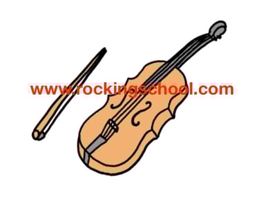 clipart violin cartoon drawing clip art