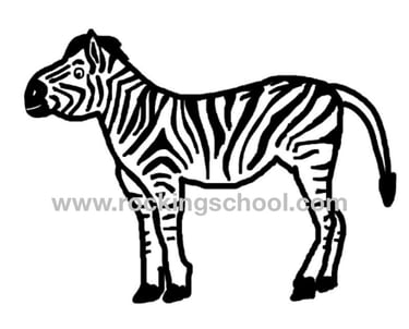 clipart zebra cartoon drawing clip art