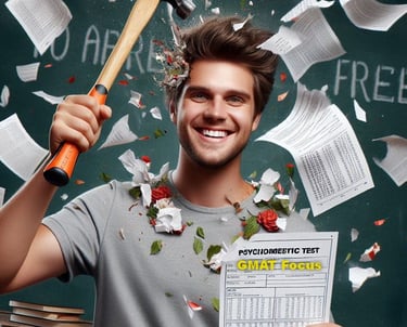 student smashing the gmat test-Designed by Microsoft AI designer