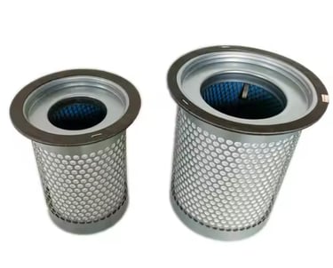 Wemano oil and gas separator for screw air compressor system