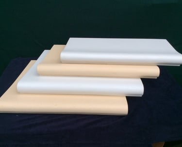 Бортовие каміни для басейну (Копінг) Колір білий (white C00) и Колір бежевий (Sand C130)