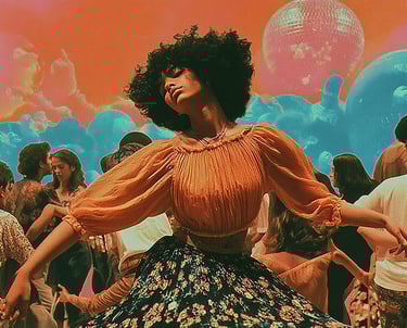 Woman dancing like no one is watching