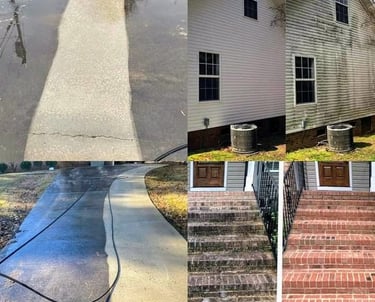 Professional residential and commercial pressure washing services by Garnet Painting & Remodeling in Coffee County, GA — befo
