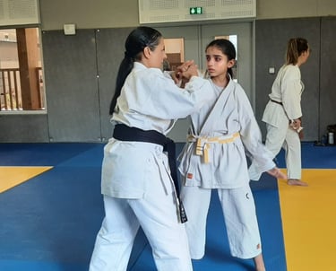 Défense karaté Taï-Jitsu technique par clé