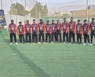 Corporate cricket event, Sharjah cricket club