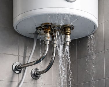 fuite abondante d'un chauffe eau électrique