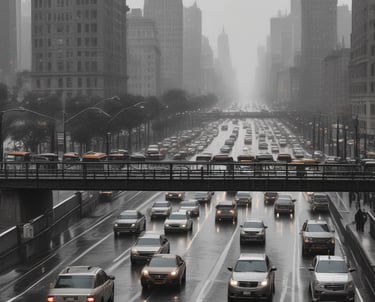 A modern office setting with a mortgage consultant assisting clients.