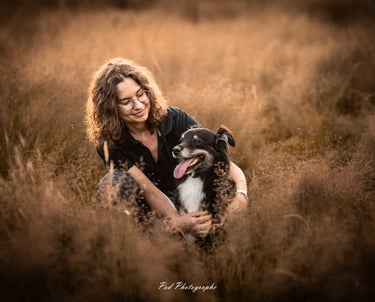 Virginie de Viens Balader mon chien avec sa chienne