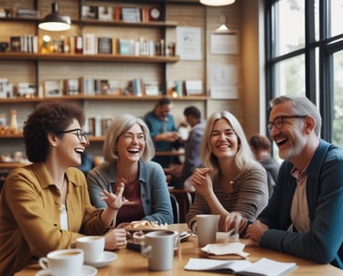 A group workshop setting with attentive seniors learning about Medicare benefits.