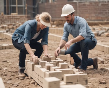 A warm, candid moment between a couple sharing a heartfelt conversation in a cozy, sunlit room.