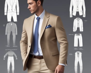 A creative workspace with style guides and mood boards spread out on a wooden table.