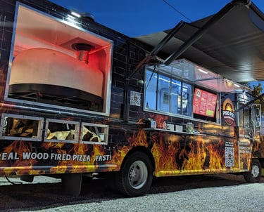 wood fired brick oven pizza food truck